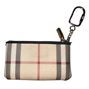 Authentic Burberry Card Wallet with Key Ring